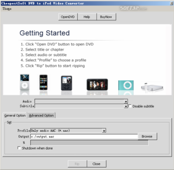 CheapestSoft DVD to iPod Video Converter screenshot 2