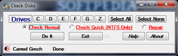 Check Disks screenshot