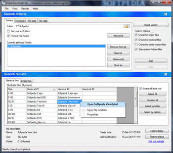 Check Identical Files screenshot 2