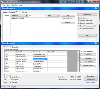 Check Identical Files screenshot 4