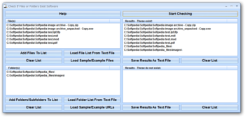 Check If Files or Folders Exist Software screenshot