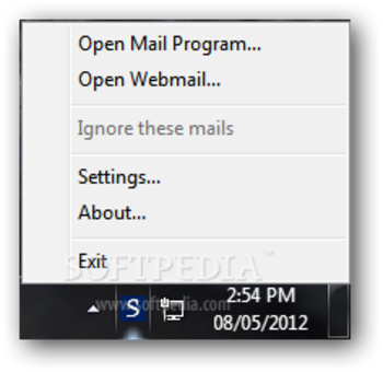 Check Mail (POP) screenshot