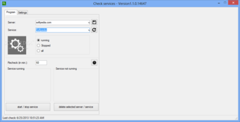 Check Services screenshot