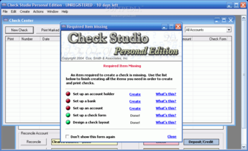 Check Studio Personal Edition screenshot