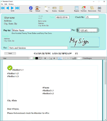Check Writer III screenshot
