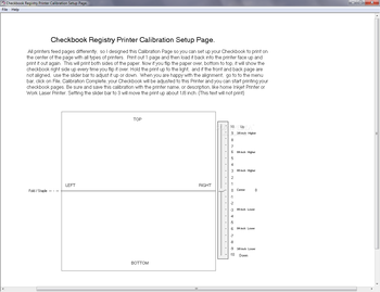 Checkbook Registry Printer screenshot 2