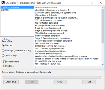 CheckDisk screenshot