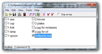 CheckList screenshot