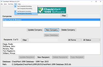 CheckMark 1099 screenshot 5