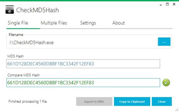 CheckMD5Hash screenshot 3