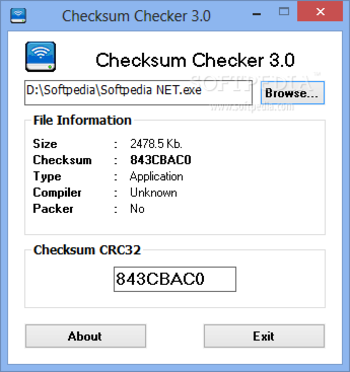 Checksum Checker screenshot