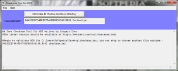 Checksum Tool for MD5 screenshot