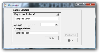 CheckWriter by Citrusware screenshot 2