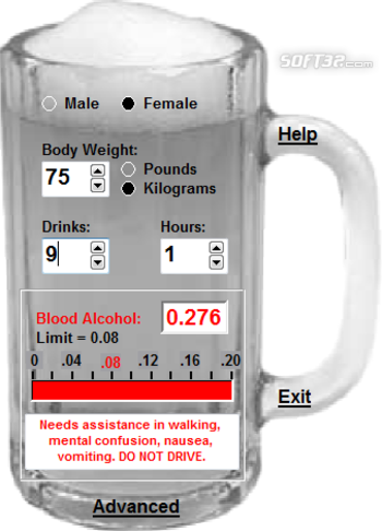 Cheers! Blood Alcohol Calculator screenshot 3