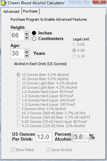 Cheers! Blood Alcohol Calculator screenshot 4