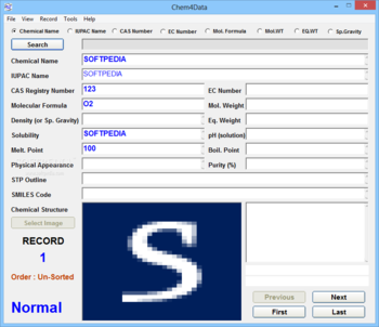 Chem4Data screenshot