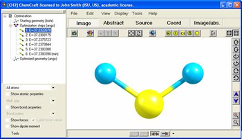 Chemcraft screenshot