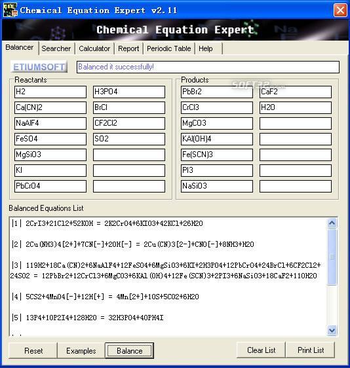 Chemical Equation Expert screenshot 3