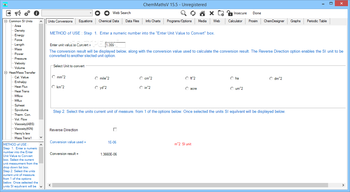 ChemMaths screenshot