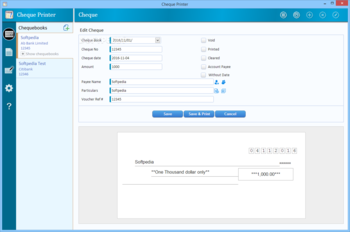 Cheque Printer screenshot 3