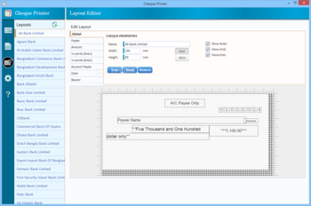 Cheque Printer screenshot 5