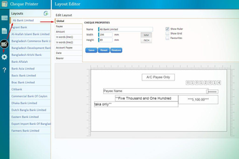 Cheque Printer screenshot 4