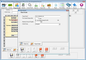 Cheque Printing Software screenshot 2