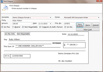 Cheque-Printing.net screenshot