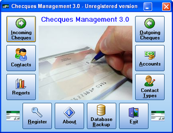 Cheques Management screenshot