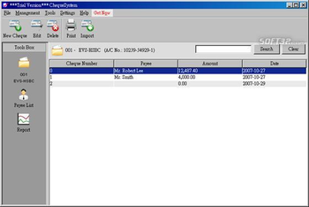 ChequeSystem Cheque Printing Software screenshot 3
