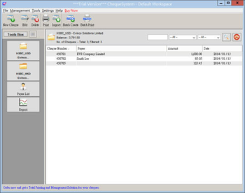 ChequeSystem screenshot 3