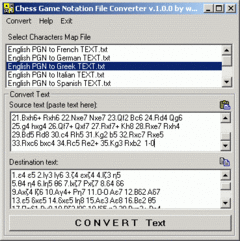 Chess Game Notation File Converter screenshot