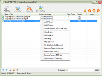 ChiefPDF PDF to Image Converter Free screenshot