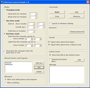 Child Care Control Console screenshot 2