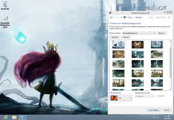 Child of Light Theme screenshot