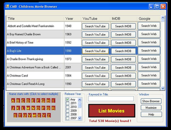Children Movie Browser screenshot