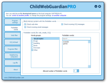 ChildWebGuardian Pro screenshot 2