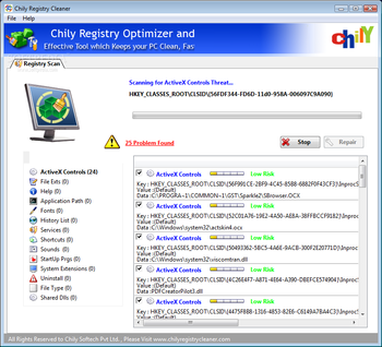 Chily Registry Cleaner screenshot 2