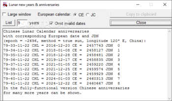 Chinese Calendrics screenshot 6