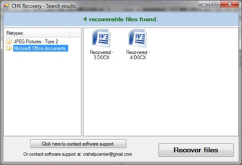 CHK File Recovery screenshot