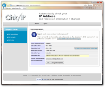 ChkIP (formerly IP Mailer) screenshot 2