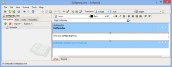 CHM Editor screenshot