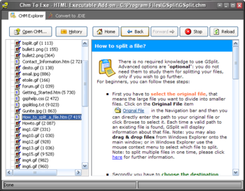 CHM To Exe screenshot 2