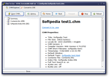 Chm To Exe screenshot