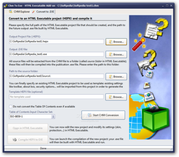 Chm To Exe screenshot 2