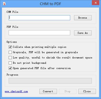 CHM to PDF screenshot