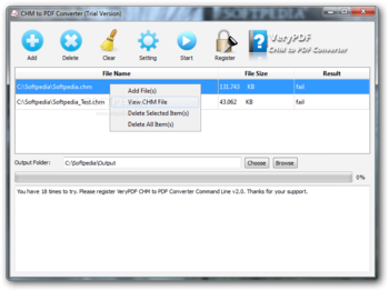 CHM to PDF Converter screenshot