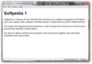 CHM Viewer screenshot