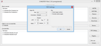 CHM2PDF Pilot screenshot 2