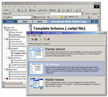 chm2web screenshot 3